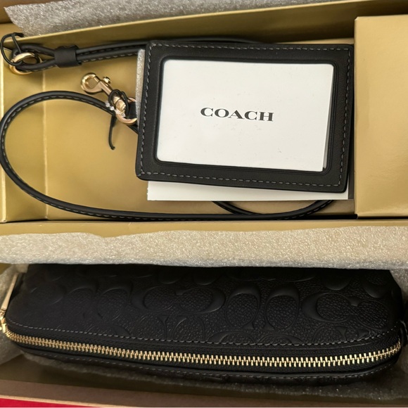 Coach Signature Pencil Case and Lanyard - Picture 1 of 4